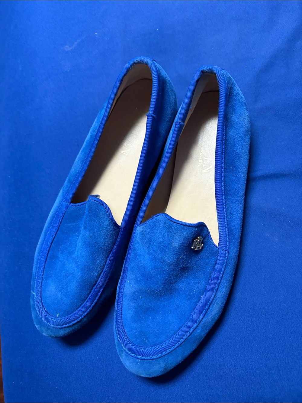 Polo by Ralph Lauren Royal Blue Suede Loafers